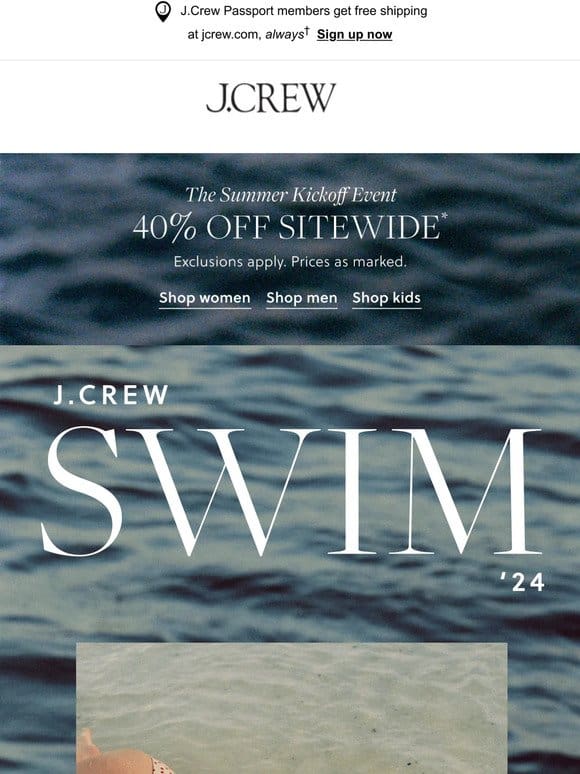 Dip into swim， from $22.50 for a limited time