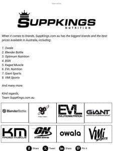 Discover Best Prices on World’s Top Brands at SuppKings