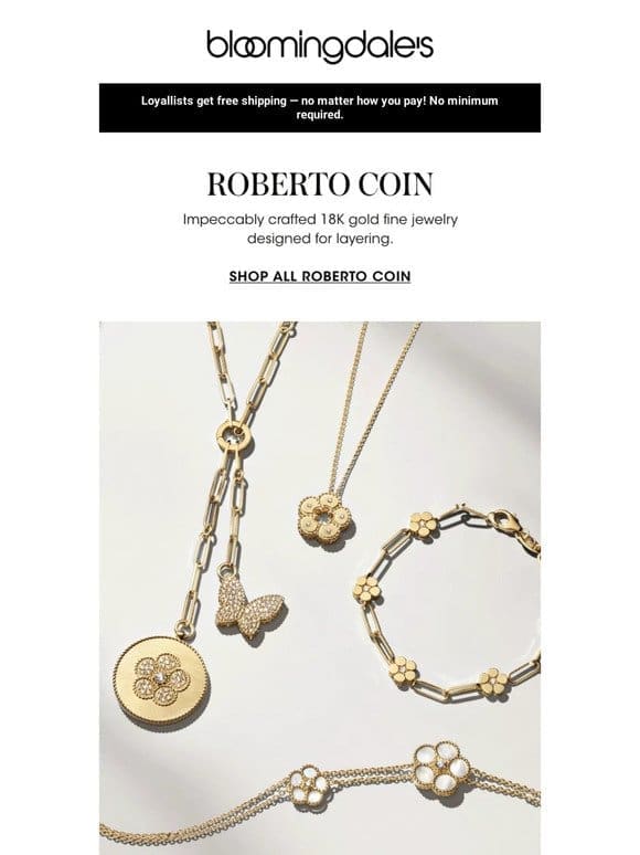 Discover Roberto Coin’s best-selling jewelry