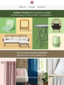 Discover your outdoor style for less