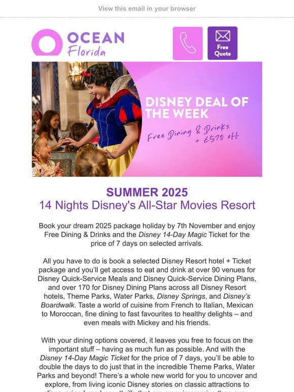 Disney holiday deal of the week