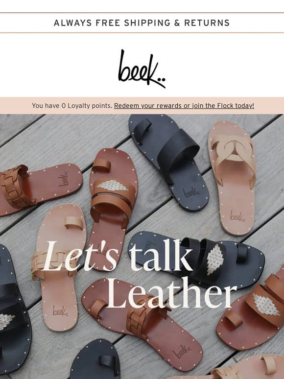 Do you know what an all-leather sandal is?