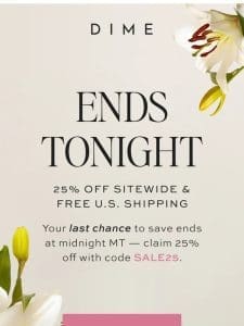 Don’t Forget   You’ve Got 25% Off!