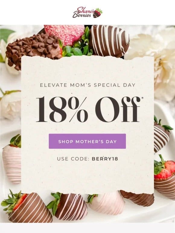 Don’t Miss   18% Off Gourmet Mother’s Day Gifts