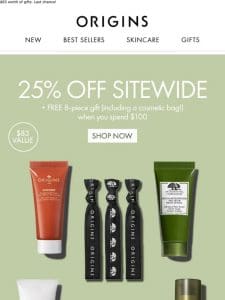 Don’t Miss This! 25% OFF & FREE Gifts