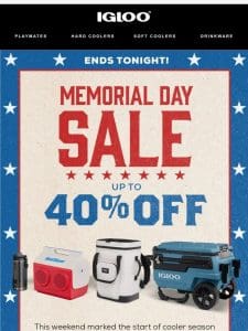 Don’t miss out: Up to 40% off coolers!