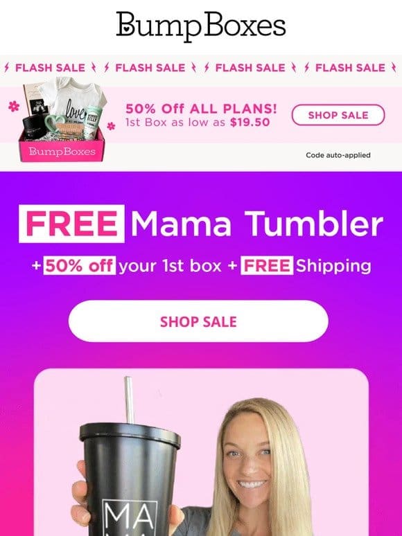 Don’t miss out on your FREE Mama Tumbler