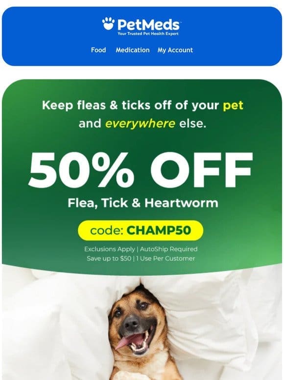 Don’t miss this: 50% Off when you safeguard your pet.