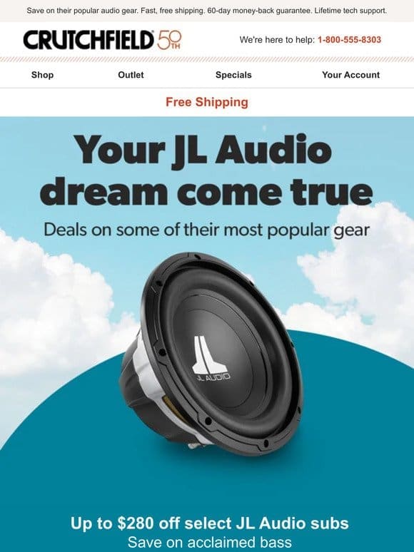 Dream-come-true deals on JL Audio.
