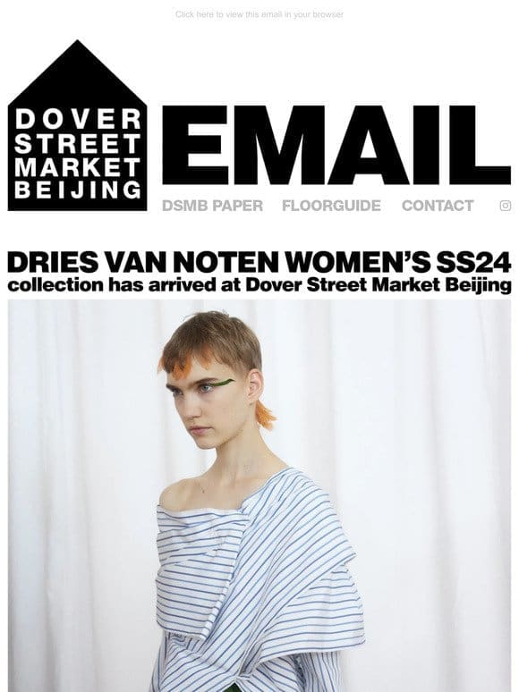 Dries Van Noten women’s SS24 collection has arrived at Dover Street Market Beijing