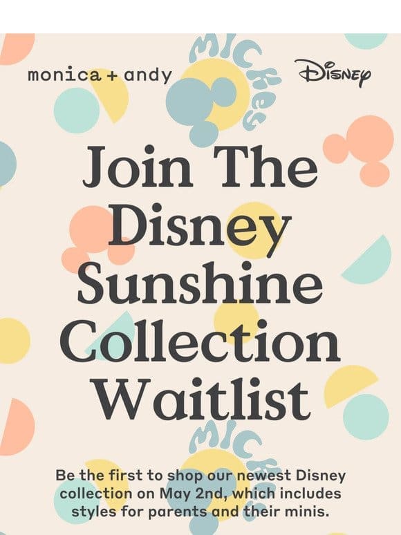 Dropping Soon: The Disney Sunshine Collection