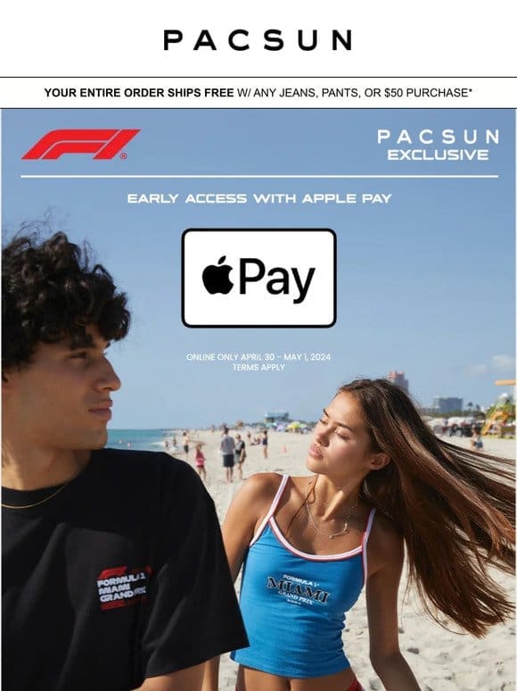 EARLY ACCESS With Apple Pay | Formula 1? Miami Collection