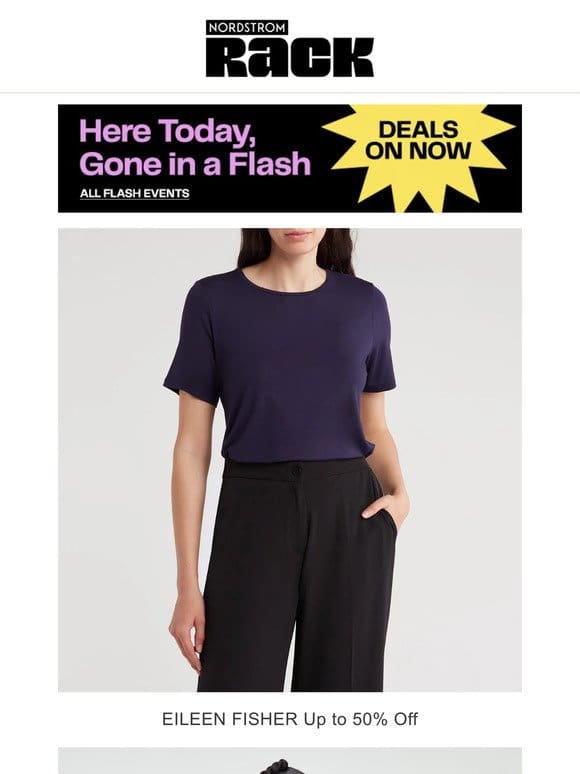 EILEEN FISHER Up to 50% Off | Good American Up to 65% Off | Naked Wardrobe from $24.97 | And More!