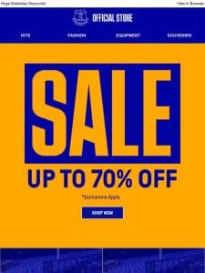 END OF SEASON SALE