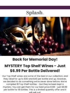 ENDS SOON: The Memorial Day Top Shelf MYSTERY Special!