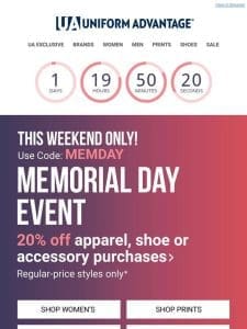 ENDS TOMORROW!   MEMORIAL DAY SALE!  ����