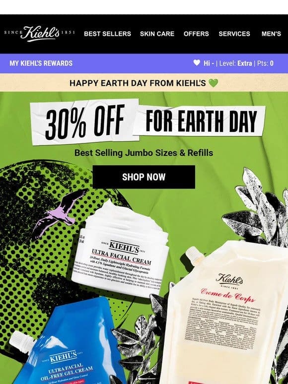 ?ENDS TONIGHT! 30% OFF For Earth Day?