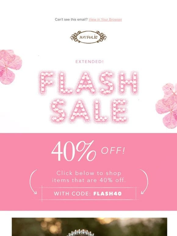 EXTENDED- 40% Off Flash Sale ??