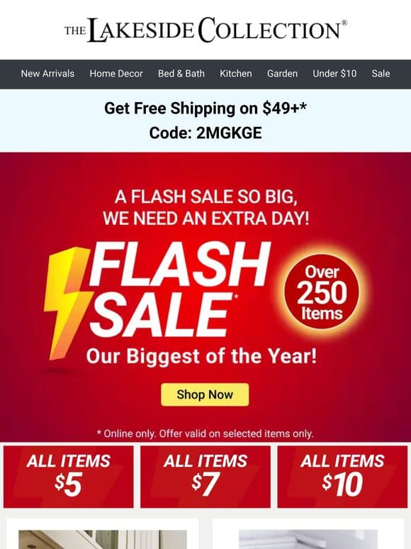 EXTENDED | BIGGEST Flash Sale | 250+ Items
