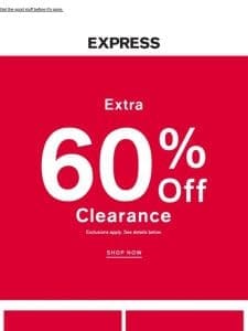 EXTRA 60% OFF SALE