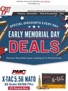 Early Memorial Day Deals Just Added More Ammo Specials