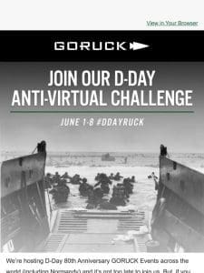 Earn Your Patch and Join Our D-Day Anti-Virtual Challenge