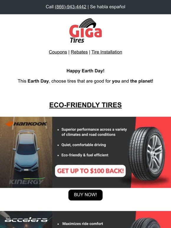 Earth Day Champions: Top-Rated Eco-Conscious Tires