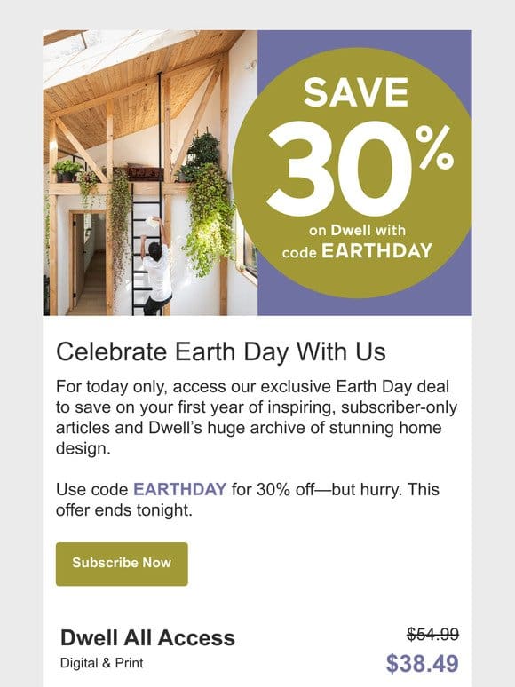 Earth Day Flash Sale: Save 30% Today Only