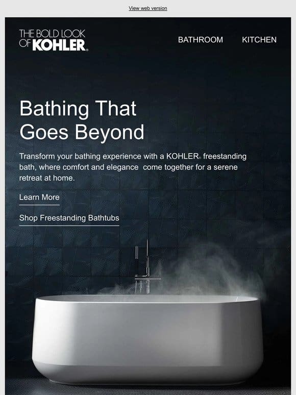 Elevate Relaxation With a KOHLER Bath