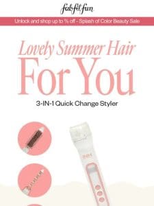 Elevate Your Hairstyle with the 3-IN-1 Quick Change Styler!