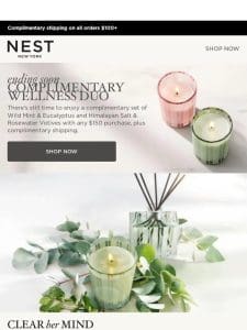 Ending soon: Complimentary Wellness Votive Duo