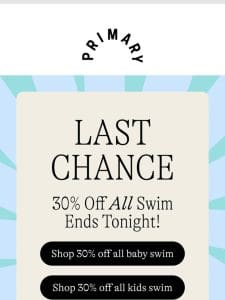 Ends TODAY: 30% Off Swim + 20% Off Spring Savings Pass