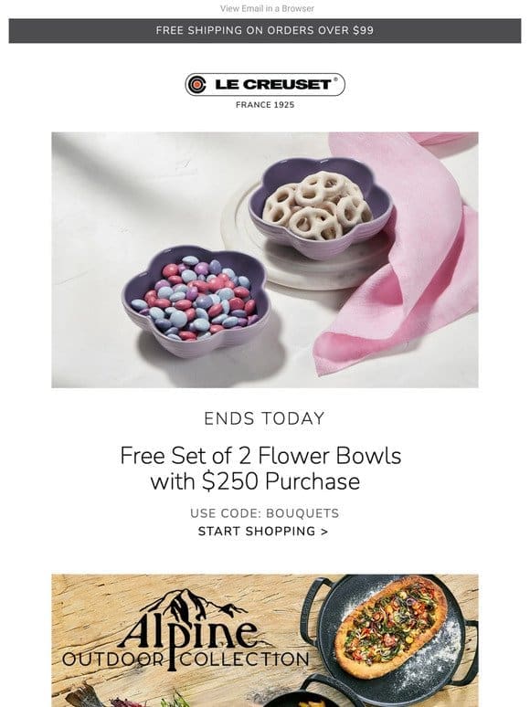 Ends Today – Free Flower Bowls with Your Purchase!
