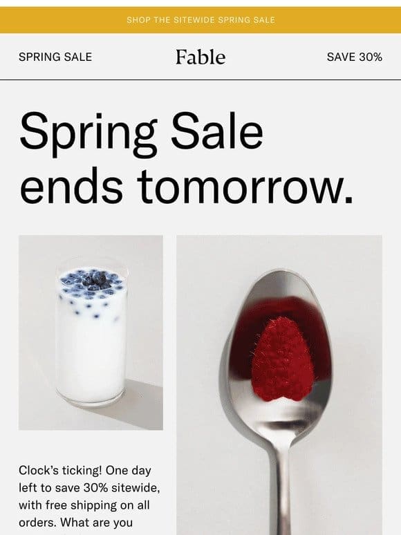 Ends Tomorrow: 30% Off ?
