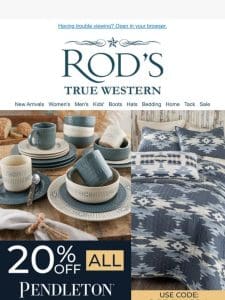 Ends in Just Hours! 20% Off Pendleton Bedding & Home Decor