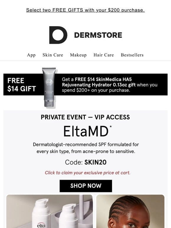 Ends soon — EltaMD at an exclusive price