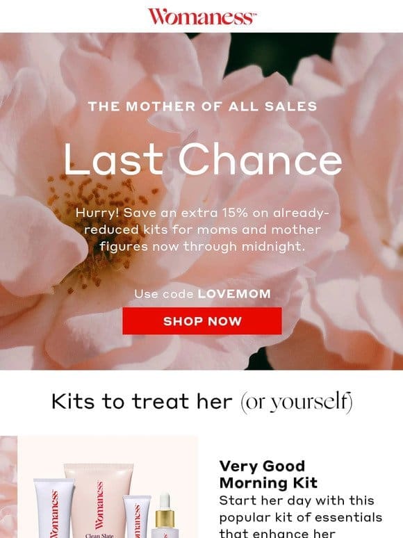 Ends tonight: Extra 15% off for Mom