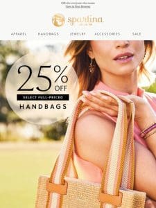 Enjoy 25% OFF Full-Priced Handbags!