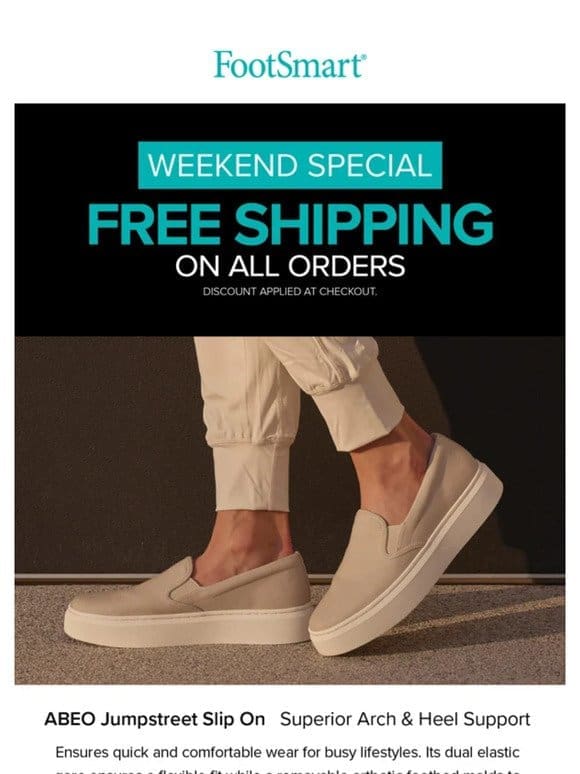 Enjoy Free Shipping on All Footwear