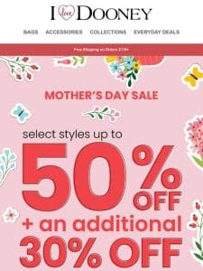 Enjoy an EXTRA 35% OFF Italian leather looks for Mom!
