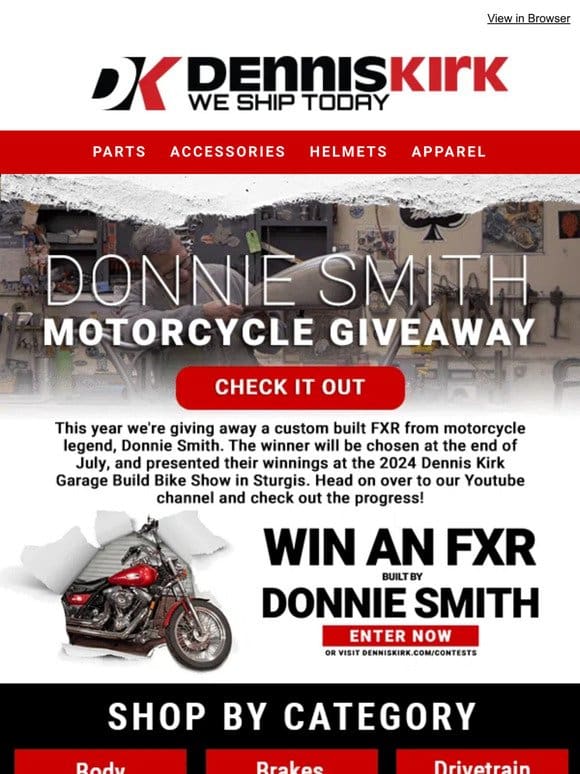 Enter Now for a Chance to Win an FXR built by Donnie Smith!
