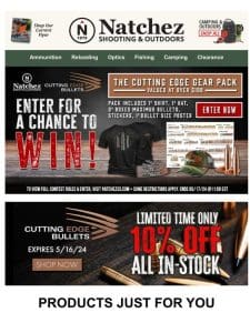Enter the Cutting Edge Bullets Sweepstakes!