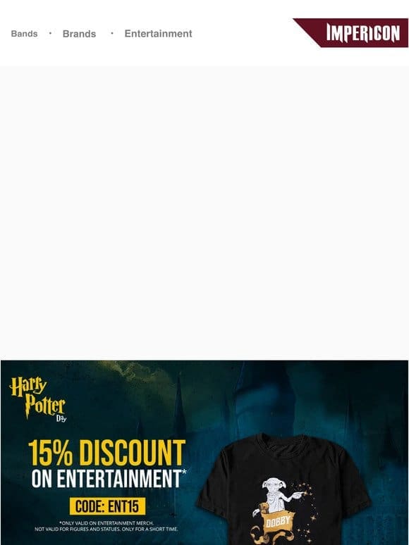 ?? Entertainment Days: 15% off Harry Potter， Star Wars & Co