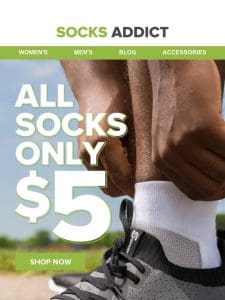 Exclusive: $5 Sock Special