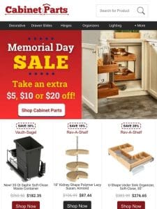 Exclusive Memorial Day deals – $5， $10， $20 off