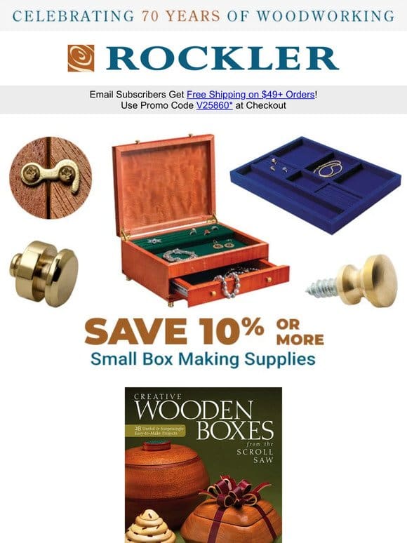 Explore Deals on Small Box Making Essentials This Spring!