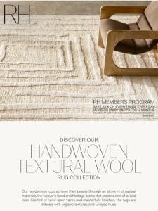 Explore Handwoven Textural Rugs in the Finest Natural Wool