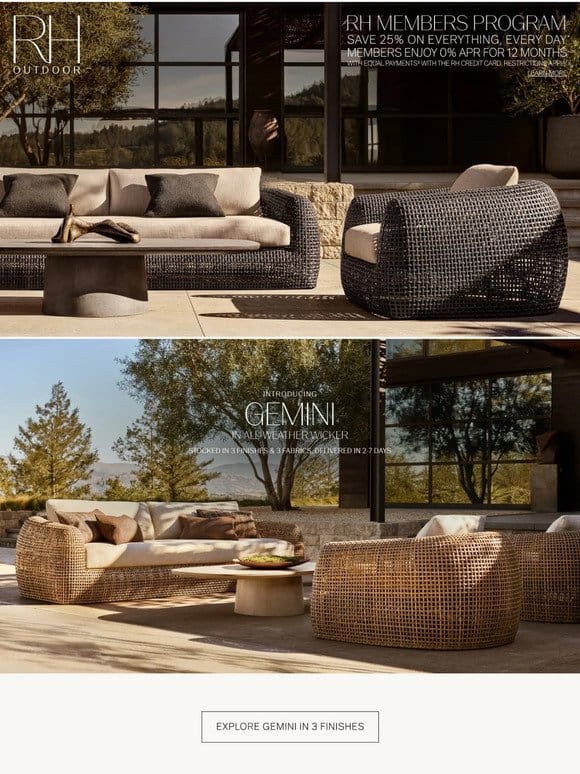 Explore New Outdoor Collections. In Stock & Ready to Ship.