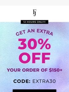 Extra 30% Off Code Inside