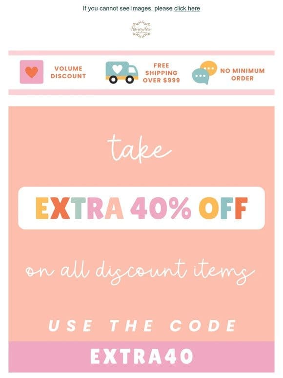 Extra 40% Off Sale Items! Use Code EXTRA40